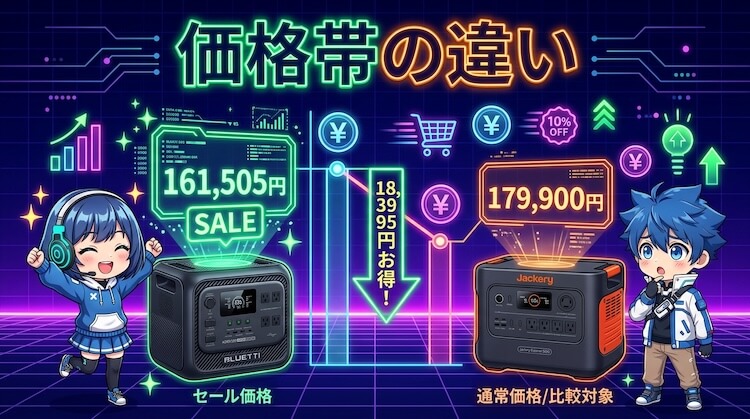 価格帯の違い｜セール時はAORAの方が安い