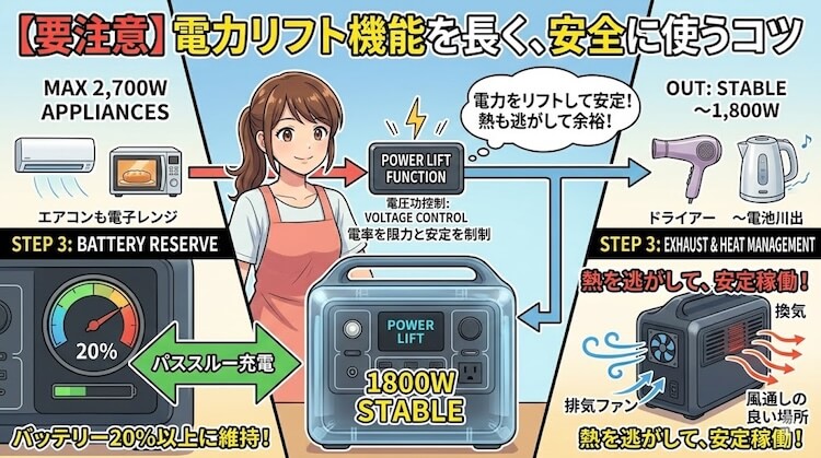 AORA 100 V2を賢く使いこなす！電力リフト機能を安全に操る3つのルール