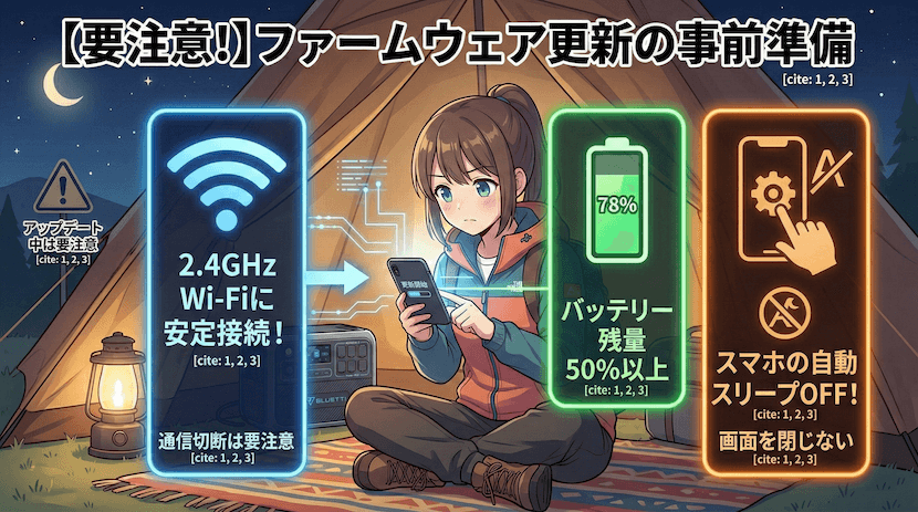 ファームウェア更新前に準備すること