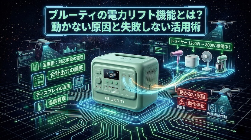 ブルーティの電力リフト機能とは？動かない原因と失敗しない活用術