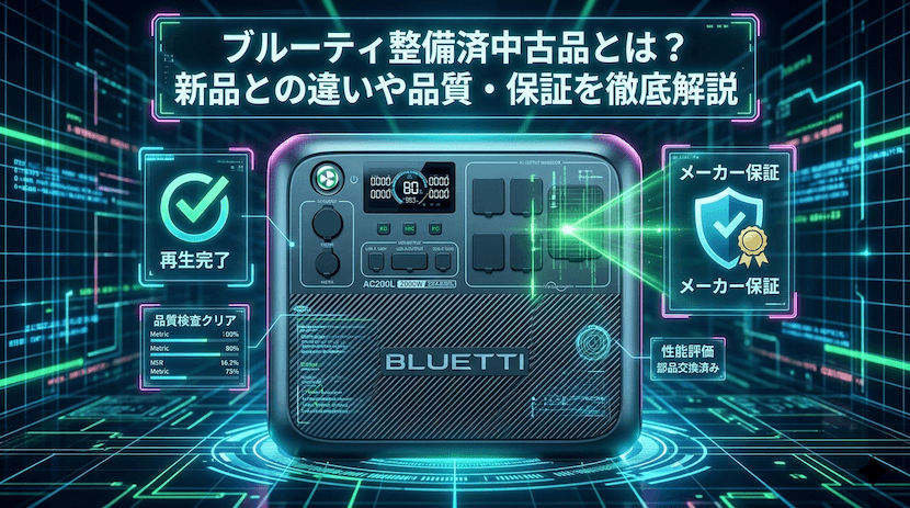 ブルーティ整備済中古品とは？新品との違いや品質・保証を徹底解説