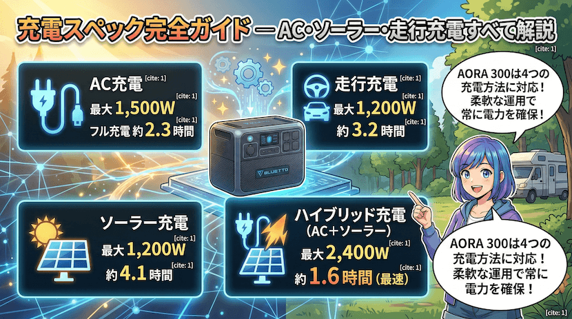 充電スペック完全ガイド ― AC・ソーラー・走行充電すべて解説