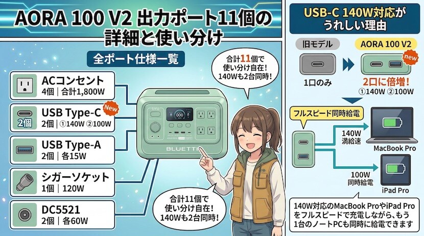 出力ポート11個の詳細と使い分け
