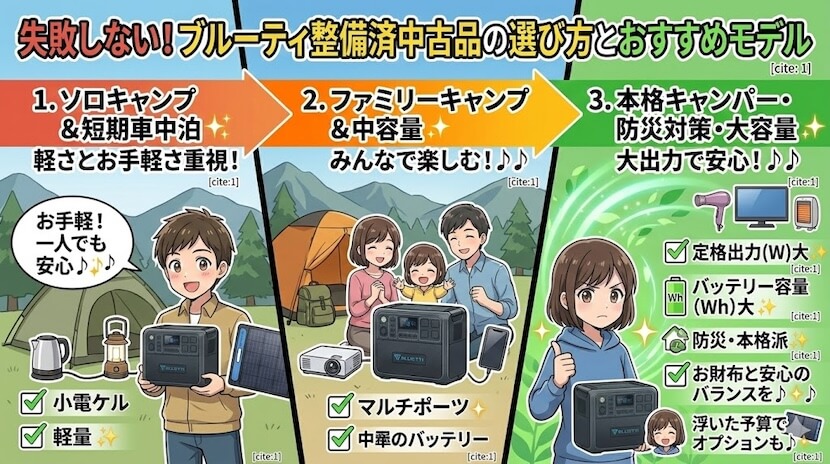 失敗しない！ブルーティ整備済中古品の選び方とおすすめモデル