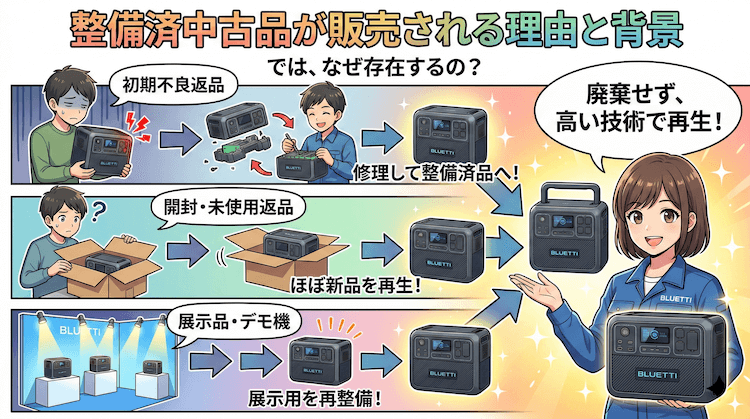 整備済中古品が販売される理由と背景