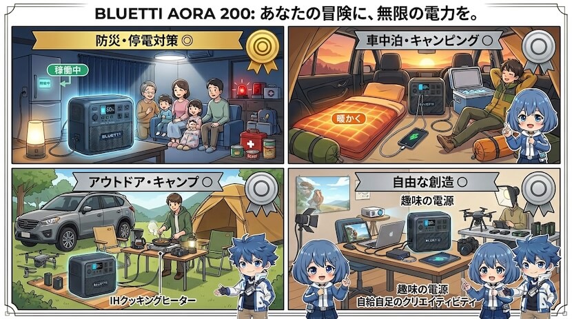 用途別 ― AORA 200は自分に合う?