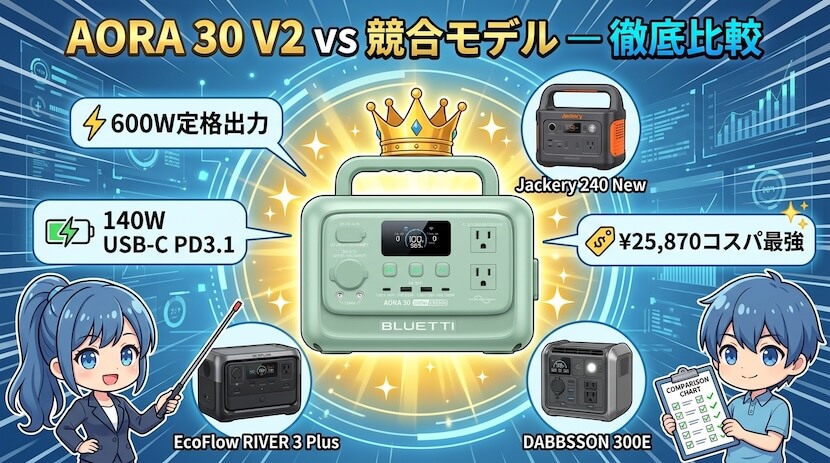 AORA 30 V2 vs 競合モデル ― 徹底比較